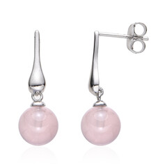 Orecchini in argento con Quarzo Rosa