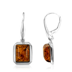 Orecchini in argento con Ambra Baltica