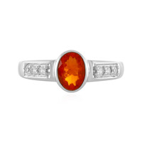 Anello in argento con Opale di Fuoco