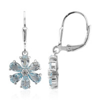 Orecchini in argento con Topazio Blu Cielo
