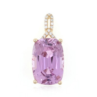 Ciondolo in oro con Kunzite Patroke (AMAYANI)