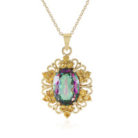 Collana in argento con Quarzo Mistico