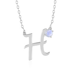 Collana in argento con Pietra di Luna Arcobaleno