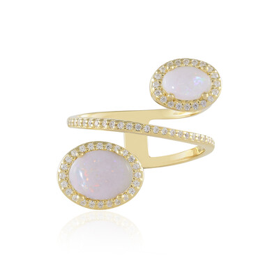Anello in argento con Opale Australiano