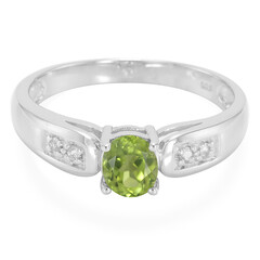 Anello da uomo in argento con Tormalina