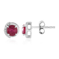 Orecchini in argento con Rubino Bemainty