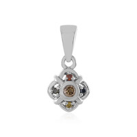 Ciondolo in argento con Diamante Champagne I3