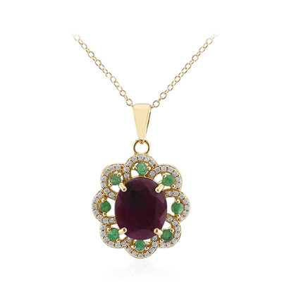 Collana in argento con Rubino