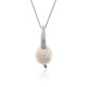 Collana in argento con Perla d'Acqua Dolce Bianca (Joias do Paraíso)