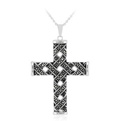Collana in argento con Marcassite