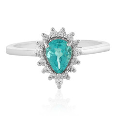 Anello in argento con Apatite Blu