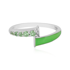 Anello in argento con Tsavorite del Kenya