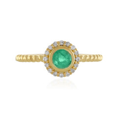 Anello in argento con Smeraldo Colombiano