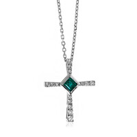 Collana in oro con Smeraldo Zambia AAA (CIRARI)
