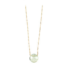 Collana in oro con Ametista Verde