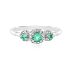 Anello in argento con Smeraldo Colombiano