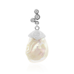 Ciondolo in argento con Perla di Acqua Dolce (TPC)