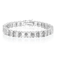 Bracciale in argento con Topazio Bianco
