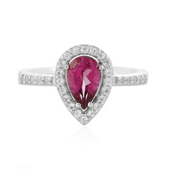 Anello in argento con Topazio Rosa