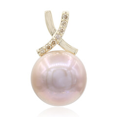 Ciondolo in oro con Perla Ming Rosa (TPC)