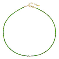 Collana in argento con Diopside Russo