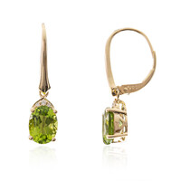 Orecchini in oro con Peridoto Dashihe  (CIRARI)