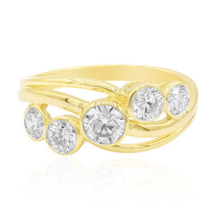 Anello in oro con Diamante VVS2 (F)