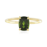 Anello in argento con Diopside Russo