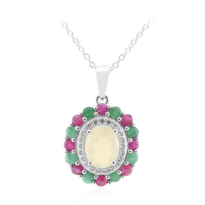 Collana in argento con Opale di Welo