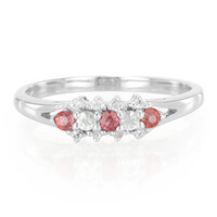 Anello in argento con Rubino Tramonto
