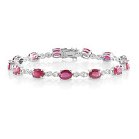 Bracciale in argento con Rubino del Madagascar