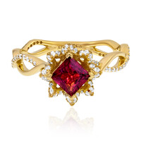 Anello in oro con Rubellite (de Melo)