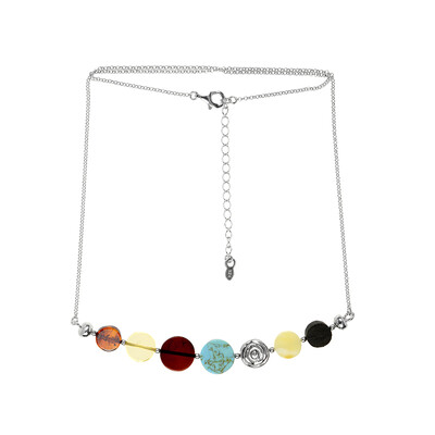 Collana in argento con Turchese (dagen)