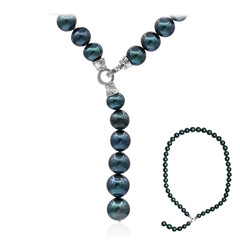 Collana in argento con Perla di Acqua Dolce (TPC)