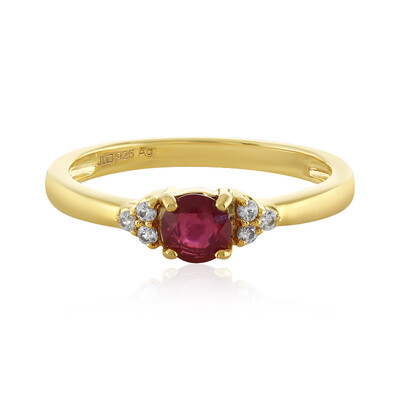 Anello in argento con Rubino del Madagascar