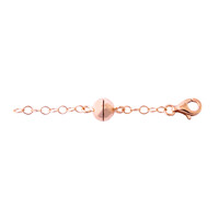 Chiusura magnetica in argento placcato oro rosa - 6 cm - ca. 3,8 g