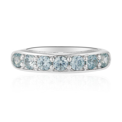 Anello in argento con Zircone Blu