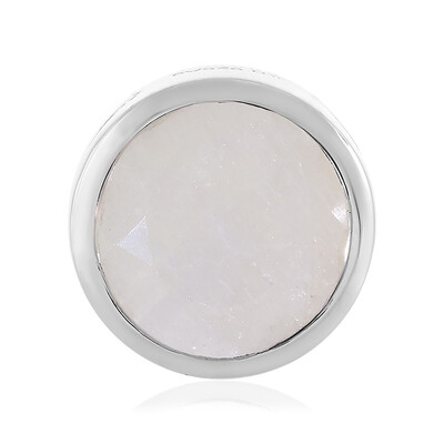 Ciondolo in argento con Pietra di Luna Arcobaleno (MONOSONO COLLECTION)