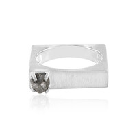 Anello in argento con Diamante Color Argento