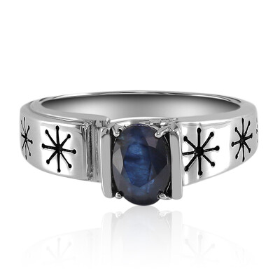 Anello in argento con Zaffiro Blu (TPC)