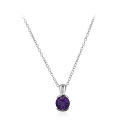 Collana in argento con Ametista Zambiana