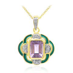 Collana in argento con Ametista Rose de France