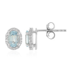 Orecchini in argento con Topazio Blu Cielo