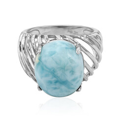 Anello in argento con Larimar