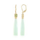 Orecchini in argento con Calcedonio Verde (KM by Juwelo)