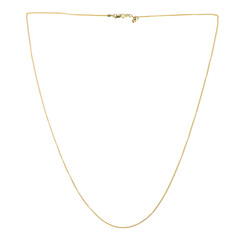 Catenina groumette regolabile con cursore in argento 925 placcato oro giallo  - 61 cm - 2,58 g