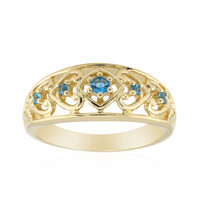 Anello in oro con Haüyne