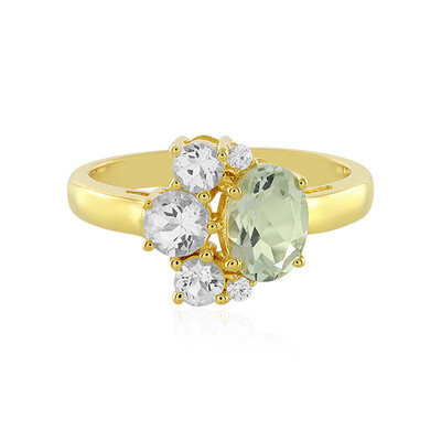 Anello in argento con Ametista Verde