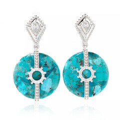 Orecchini in argento con Turchese (Dallas Prince Designs)
