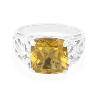 Anello in argento con Quarzo Champagne